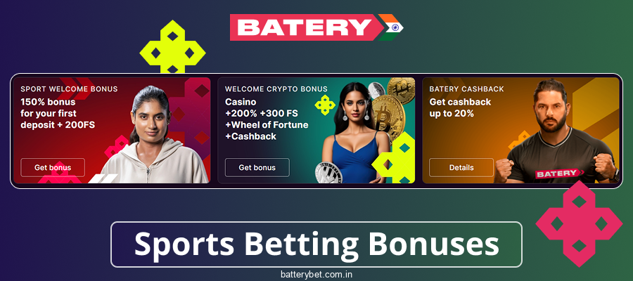 Sports promotions at Batery Bet IN